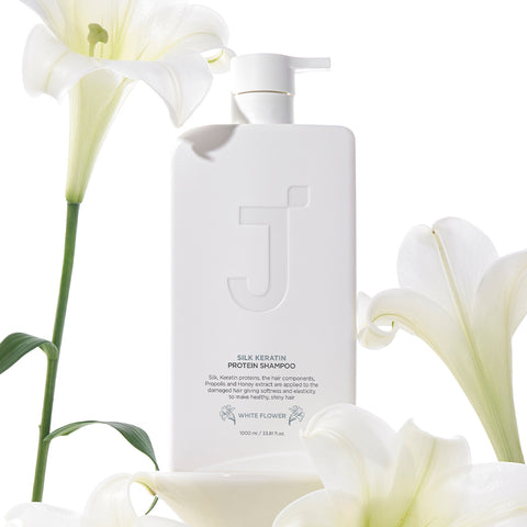 Jsoop Silk Keratin Protein Shampoo White Flower 1000ml