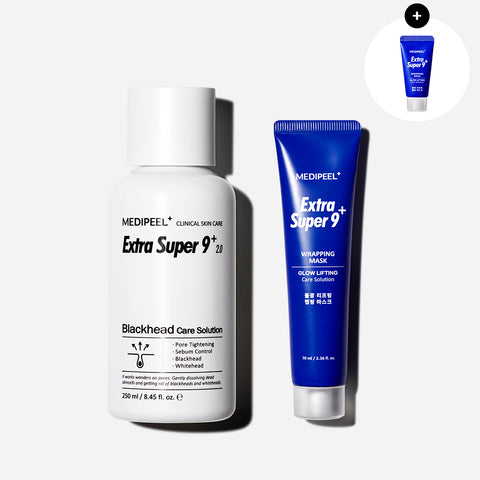 Medipeel Extra Super9+ 2.0 250ml + Extra Super9 Wrapping Mask 70ml - Set (Lounge Exclusive)