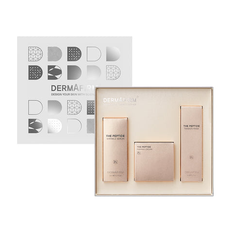 Dermafirm The Peptide P4 Line 3-Piece Gift Set (Ampoule + Cream + Tension Mask)