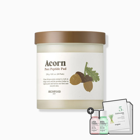 Skinfood Acorn Pore Peptide Pads 60 Pads, 250 g
