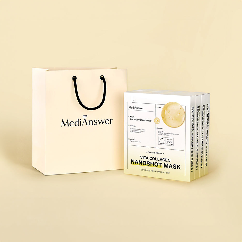 MediAnswer Vita Collagen Nano Shot Mask 37g 5sheet (4 Pack)