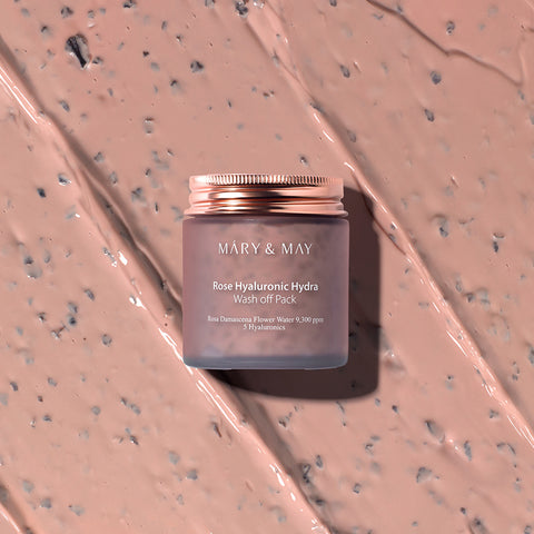 Mary&May Vegan Rose Hyaluronic Hydra Wash-Off Mask Duo 125ml (2 Pack)