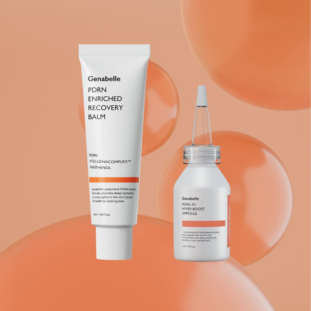 Genabelle PDRN 3% High-Concentration Rejuvenating Hyper Skin Booster Salmon Ampoule 50ml+40ml (2 Pack)