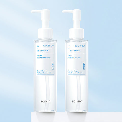 SCINIC The Simple Light Cleansing Oil 150ml (2-Pack)