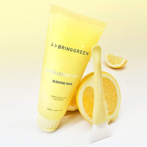 Bringgreen Super Lemon Glutathione Sleeping Pack 100ml Set +Spatula