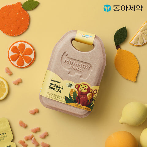 Dong-A Pharm MiniMax Jungle Multivitamin Gummies Strawberry Flavor 1 Bottle (30-Day Supply)
