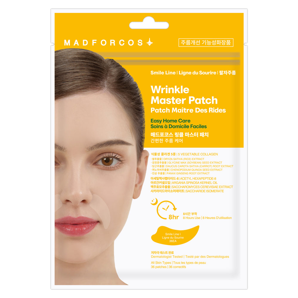 Madforcos Wrinkle Master Patch (Nasolabial) 2 Sheets (72 Patches) Zipper Type
