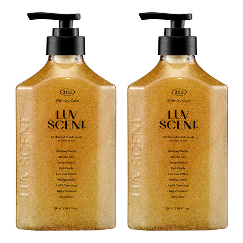 Luvscent Perfume Body Wash 500ml x2 (Flower Market White Tulip) + Hand Wash 300ml