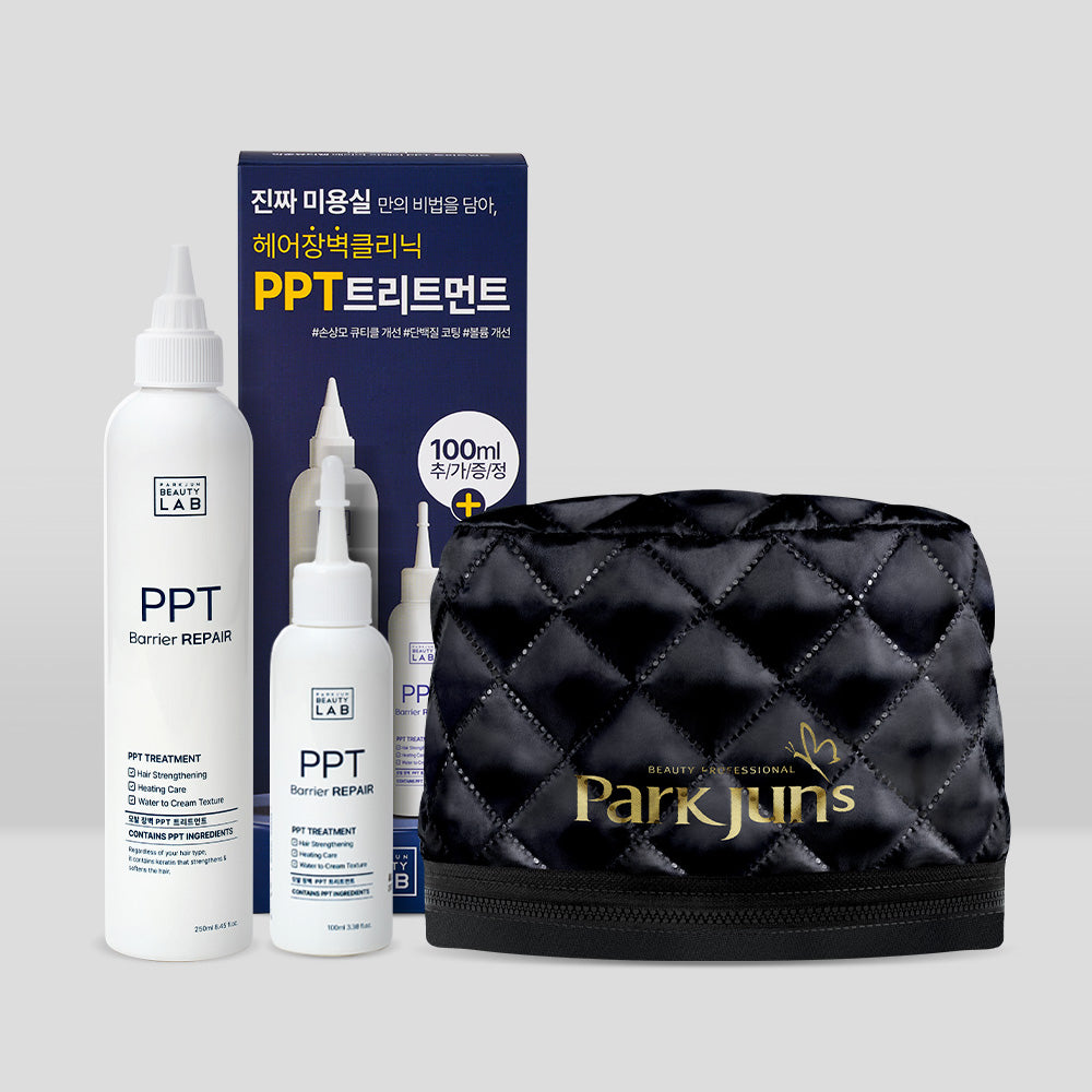 ParkJun Beauty Lab PPT Protein Salon Ampoule Treatment + Heat-Therapy Electric Cap (250ml)