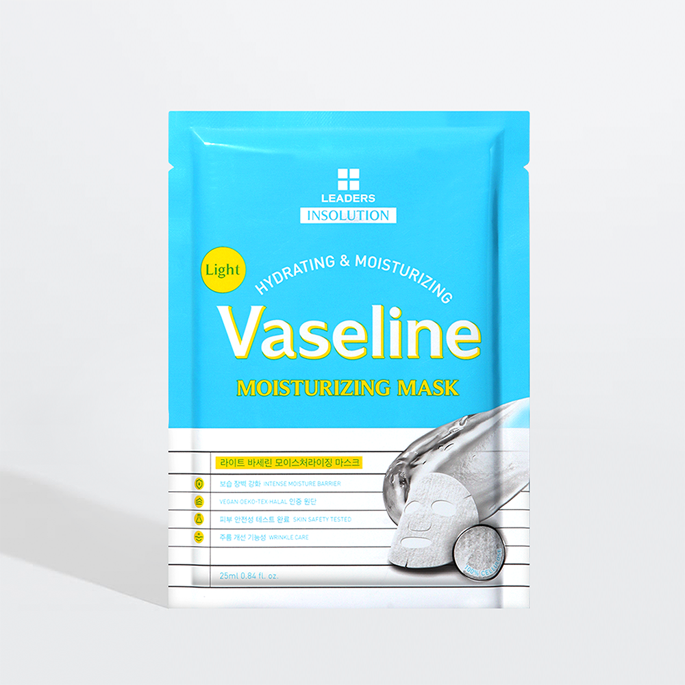 Leaders Insolution Light Vaseline Moisturizing Mask 25ml (10 sheets)