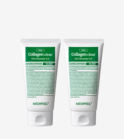 Medipeel Green Cica Collagen Clear 2.0 Foam Cleanser, 120ml x 2