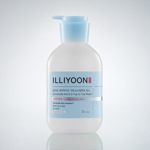 ILLIYOON Ceramide Ato 6.0 Top-to-Toe All-in-One Mild Body Wash 500ml (2 Pack)