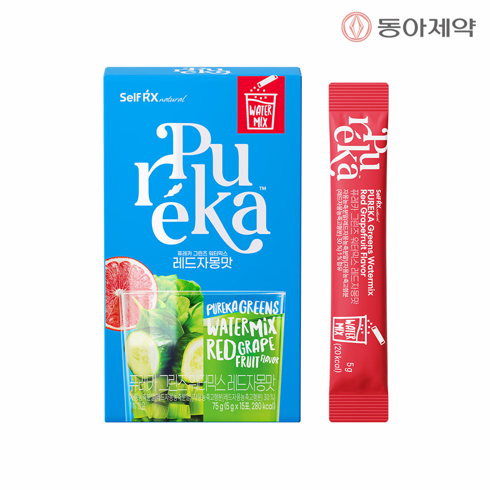 Dong-A Pharm Pureka Drinkable Salad Greens Water Mix Red Grapefruit 15 Sticks