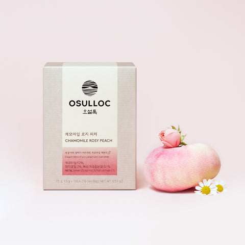 OSULLOC Chamomile Rosy Peach Pyramid Tea Bags (10-count)