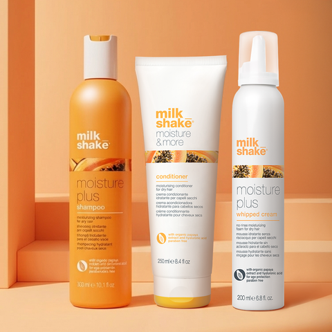 Milk Shake Moisture Plus Shampoo + Conditioner + Whipped Cream Set 300ml+250ml+200ml (Dry Hair)