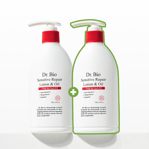 Dr.Bio Sensitive Repair Lotion & Oil 250g (2 Pack)