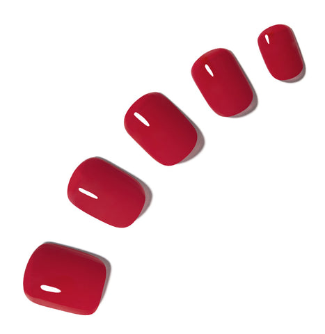 Dashing Diva Magic Press Red Pop (Short Square) Nail Tips
