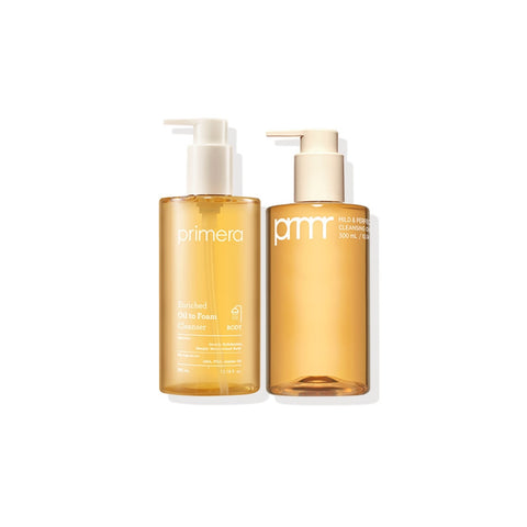Primera Oil-to-Foam Face 300ml & Body 390ml Set