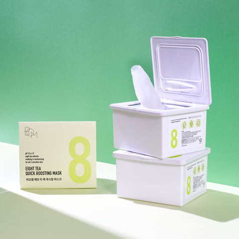 BOM Eight T Quick Boosting Ampoule Mask Pack 30P 390ml