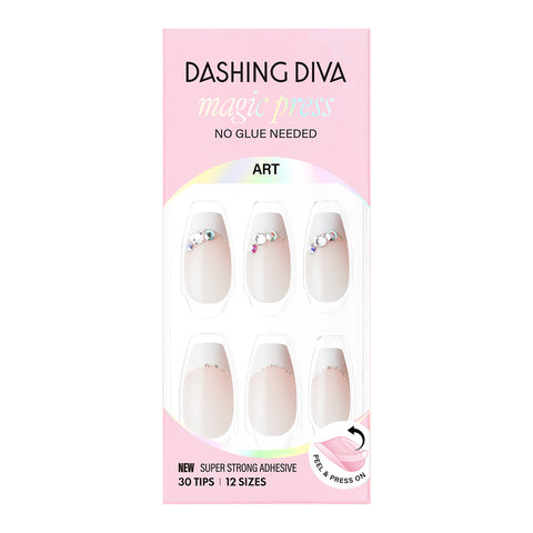 Dashing Diva Magic Press French Chaplet (Coffin) Nail Tips