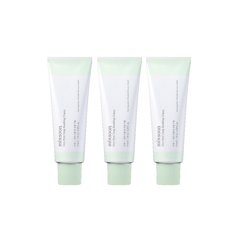 Mixsoon Cica Hyal Deep Soothing Cream 50ml (3 Pack)