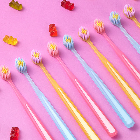 Clio My Jellyful Brush Small Head Ultra-Fine Toothbrush - 3+1 Pack, Total 12
