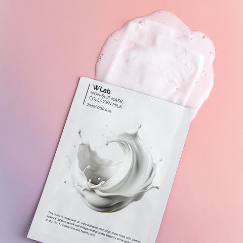 W.Lab Non-Slip Collagen Milk Mask, 29ml (15 Sheets)