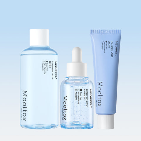 Medipeel MulTox 3-Piece Set (Toner 300ml + Ampoule 50ml + Cream 50g) + 4 Wrapping Masks