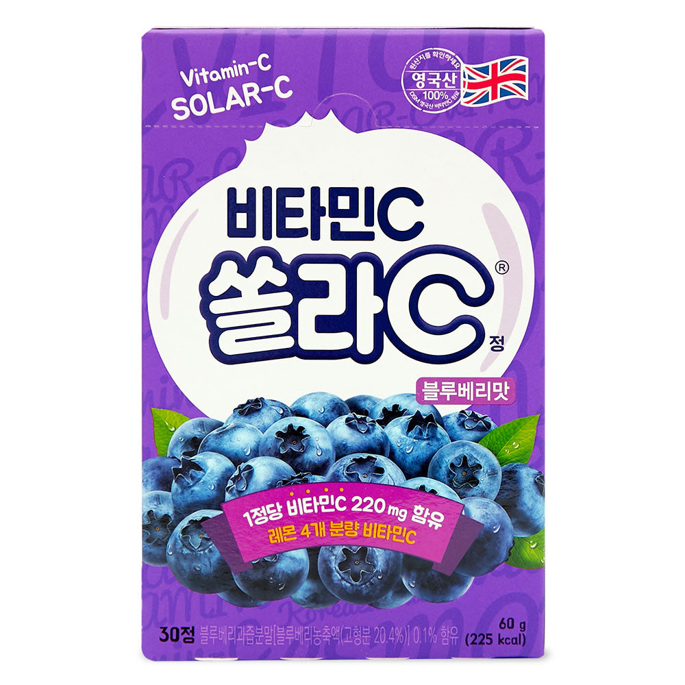 Koreaeundan Solla C Vitamin C Chewable Blueberry Flavor 30 Tablets