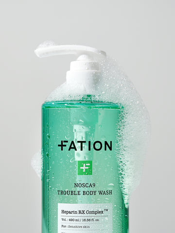 FATION Nosca9 Trouble Body Wash Double 490ml (2 Pack)