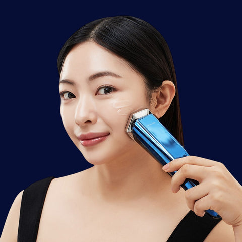 Pearlcare DeepBlue Pro (2nd Gen) Facial RF & EMS Beauty Device Cooling Blue