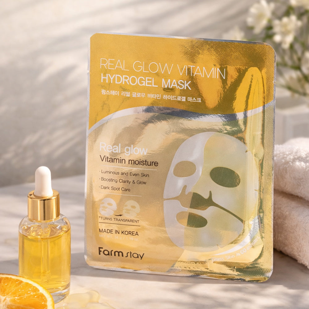 Farmstay Real Glow Vitamin Hydrogel Mask (5 Pack)