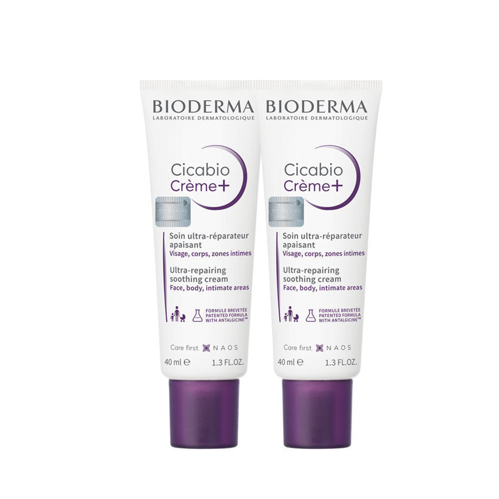 Bioderma Cicabio Cream+ (Deep Repair Cream) 40ml (2 Pack)