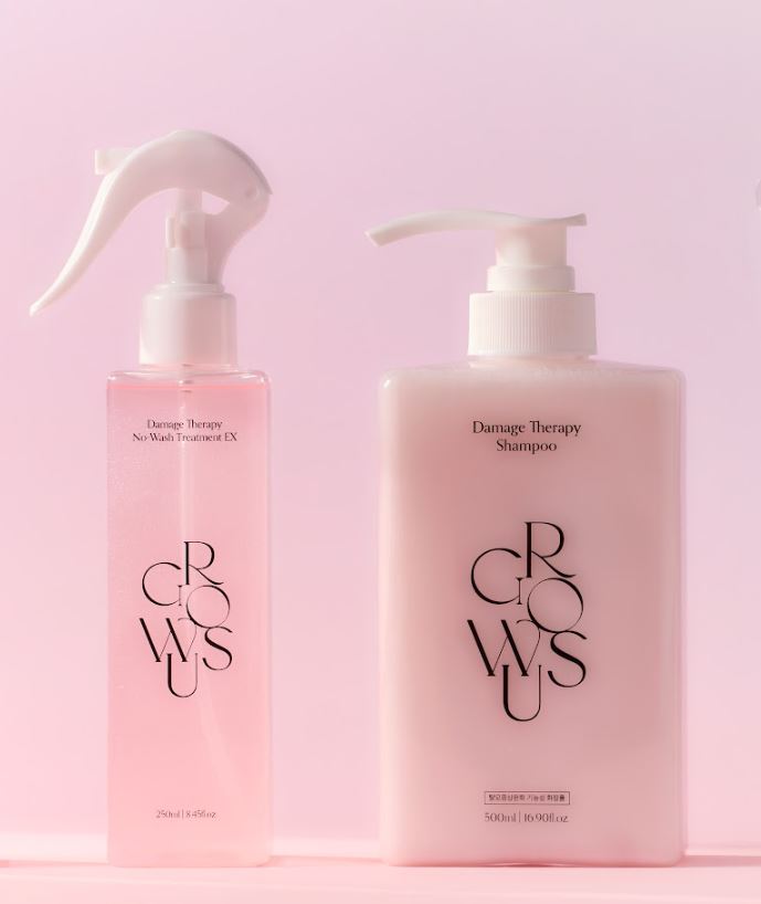 Growus Damage Therapy Hair Shampoo 500ml + No-Wash Treatment EX 250ml