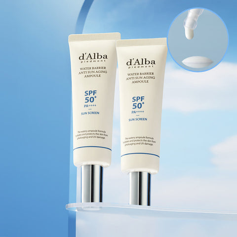 d'Alba Water Barrier Anti Sun Aging Ampoule 50ml Double Pack