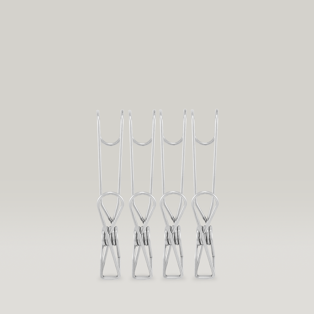Donggubat Stainless Steel Multi-Purpose Ring Clips, 4 Pack