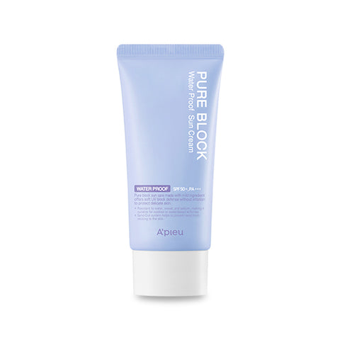 A'PIEU Pure Block Natural Waterproof Sun Cream 50ml (1+1 Promotion)