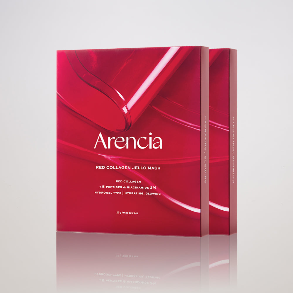 Arencia Red Collagen Jello Mask 4 Sheets (2 Pack)