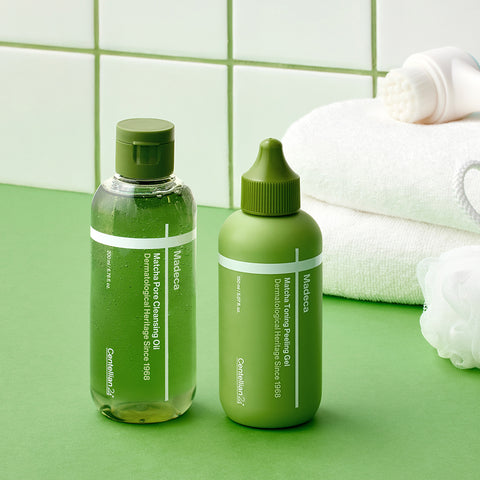 Centellian24 Madeca Matcha Toning Peeling Gel 150ml + Matcha Cleansing Oil 200ml