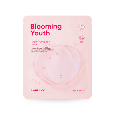 Banila Co Blooming Youth Peach Collagen Mask Sheet 20ml x 10