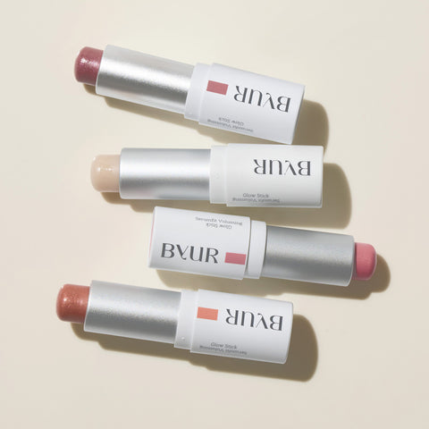 BYUR Serum Fit Voluming Glow Stick - Highlighter & Blusher (Clear, Mellow, Petal, Rosy)
