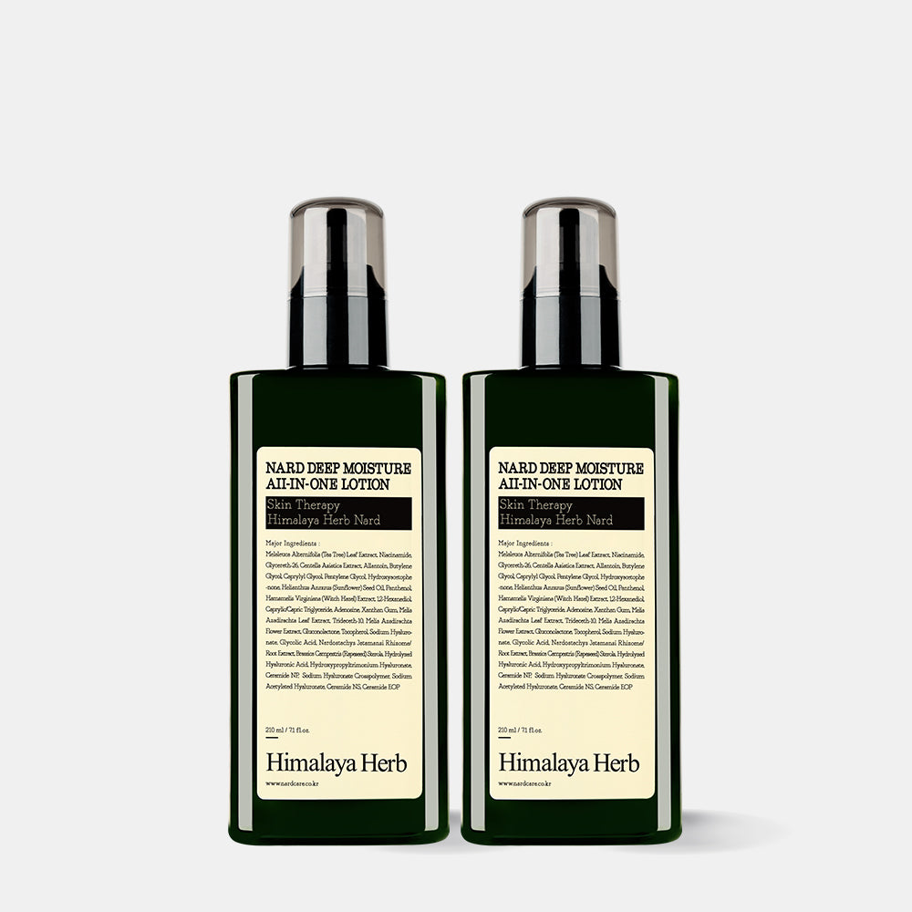 Nard Deep Moisture All-in-One Lotion 210ml (2 Pack) Aqua Woody Scent