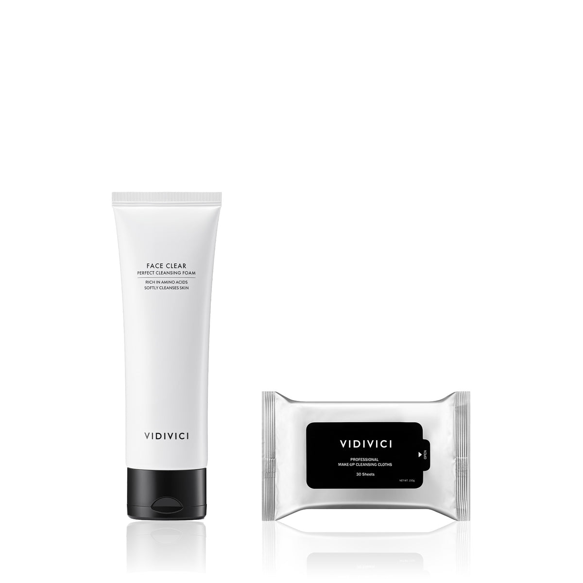 VIDIVICI Cleansing Duo Set (Foam 120ml + Cleansing Cloths 30 pcs)