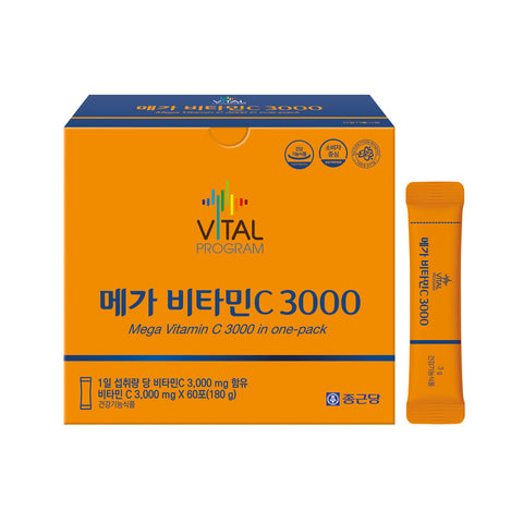 Chongkundang Vital Program Mega Vitamin C 3000mg 60Sachets 180g