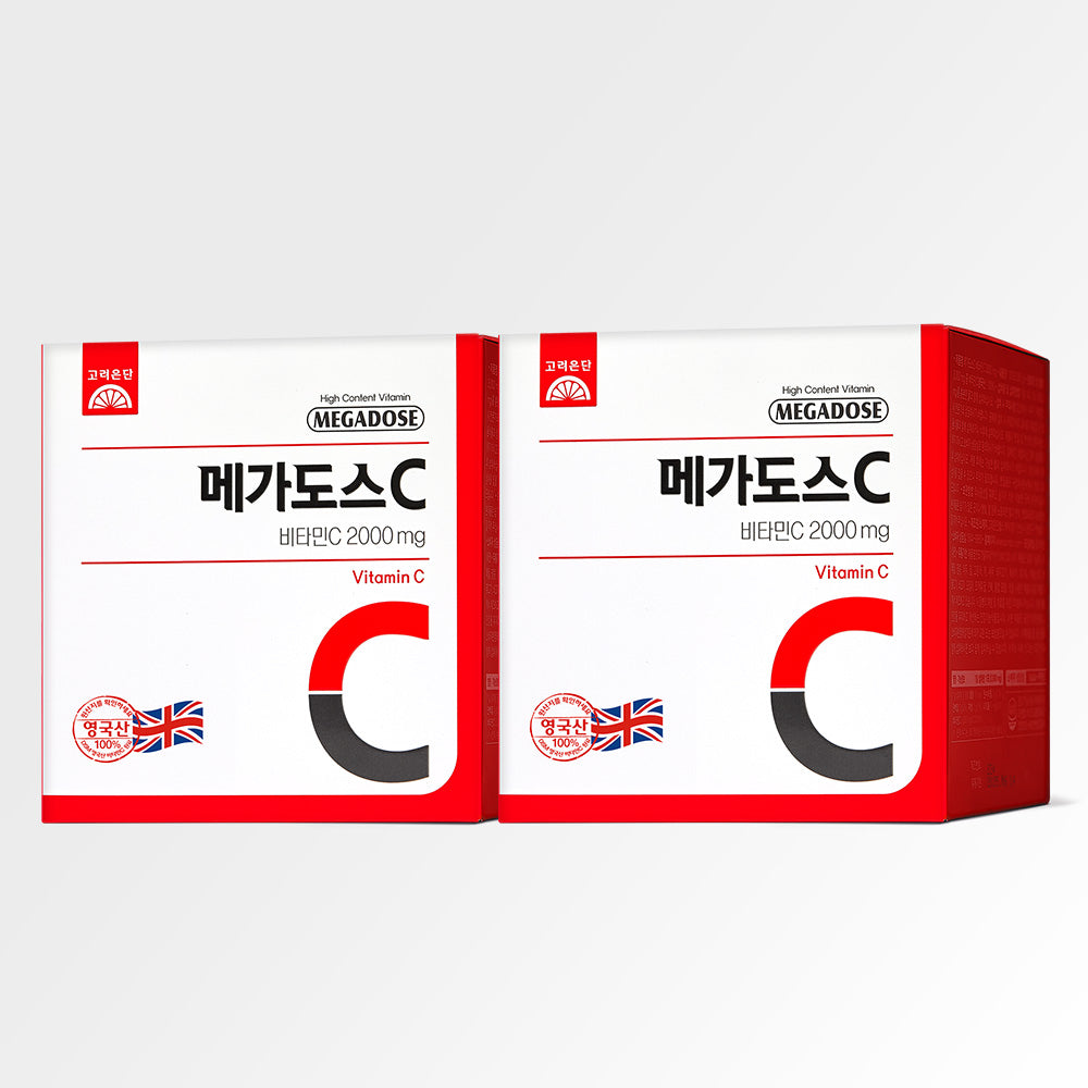 Koreaeundan Megadose C Vitamin C 2000 mg 100 sachets (2 Pack)