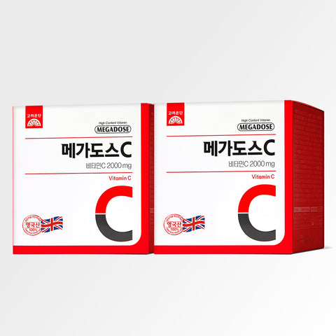 Koreaeundan Megadose C Vitamin C 2000 mg 100 sachets (2 Pack)