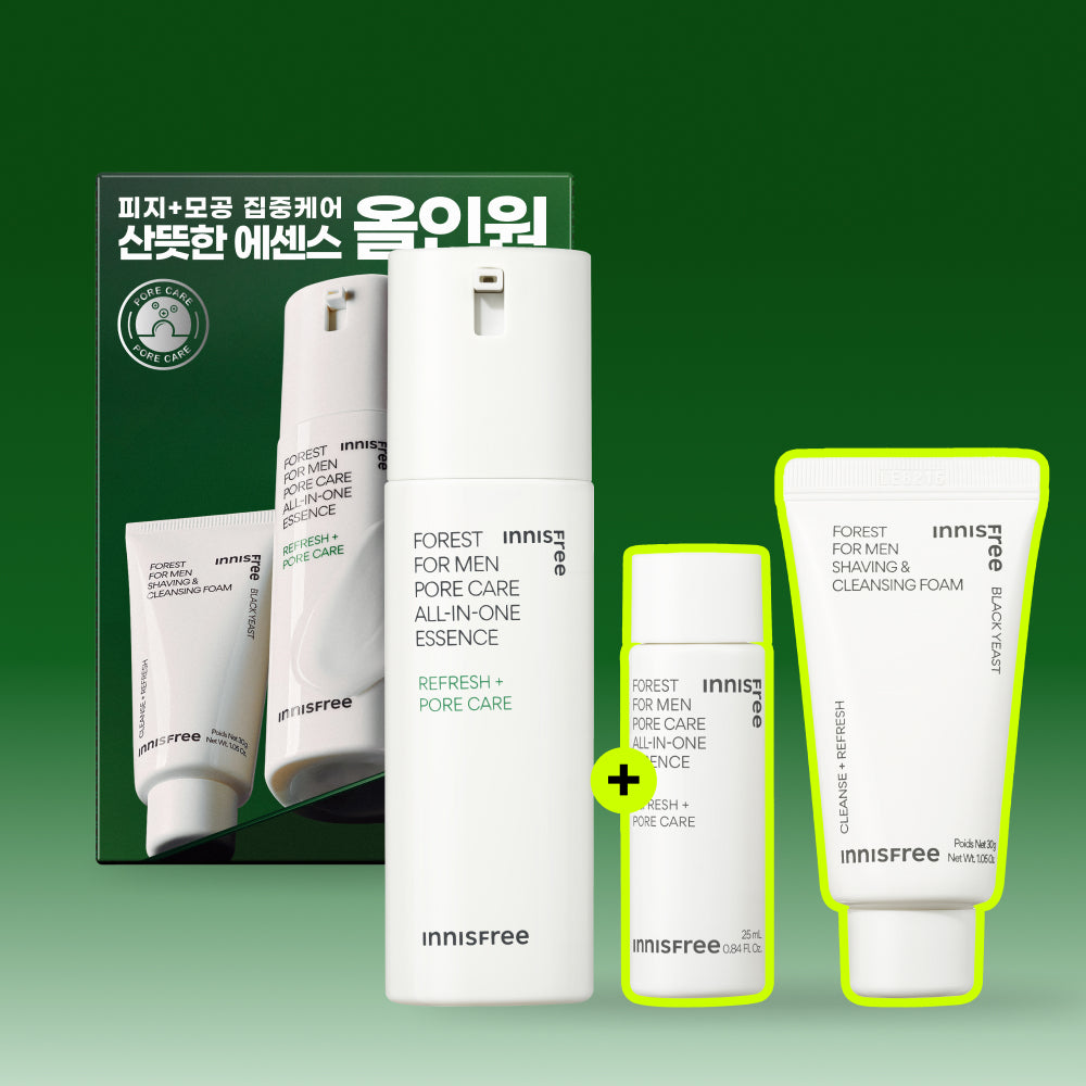 Innisfree Forest Pore Care All-in-One Essence 100ml (Essence 25ml + Foam 30g)