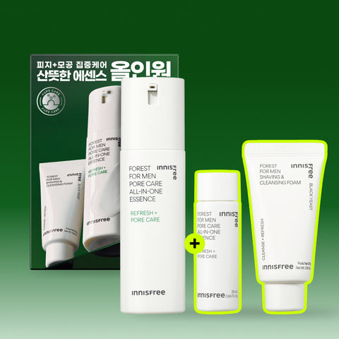 Innisfree Forest Pore Care All-in-One Essence 100ml (Essence 25ml + Foam 30g)