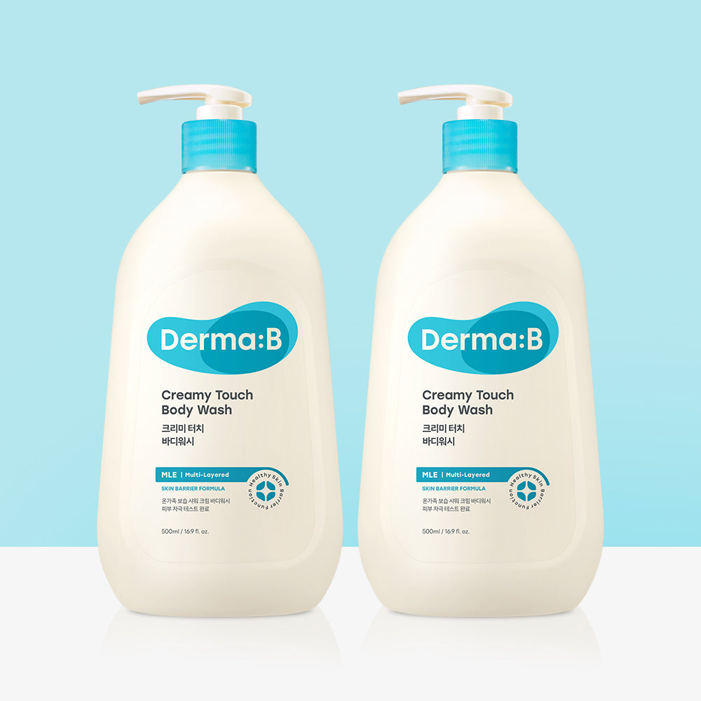 Derma:B Creamy Touch Body Wash 500ml (2 Pack)