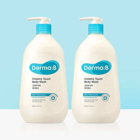 Derma:B Creamy Touch Body Wash 500ml (2 Pack)